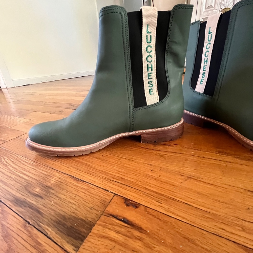 Lucchese Women’s Military Green Rain All-Weather Garden Boots Sz 8 women’s - Picture 2 of 7